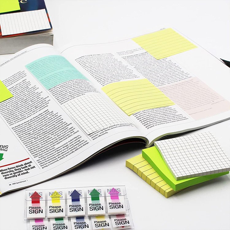 Waterproof flexible post custom transparent tag divider fridge custom index sticky note tabs