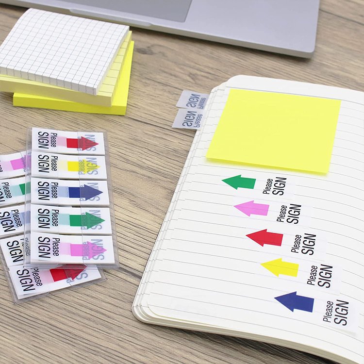 Waterproof flexible post custom transparent tag divider fridge custom index sticky note tabs