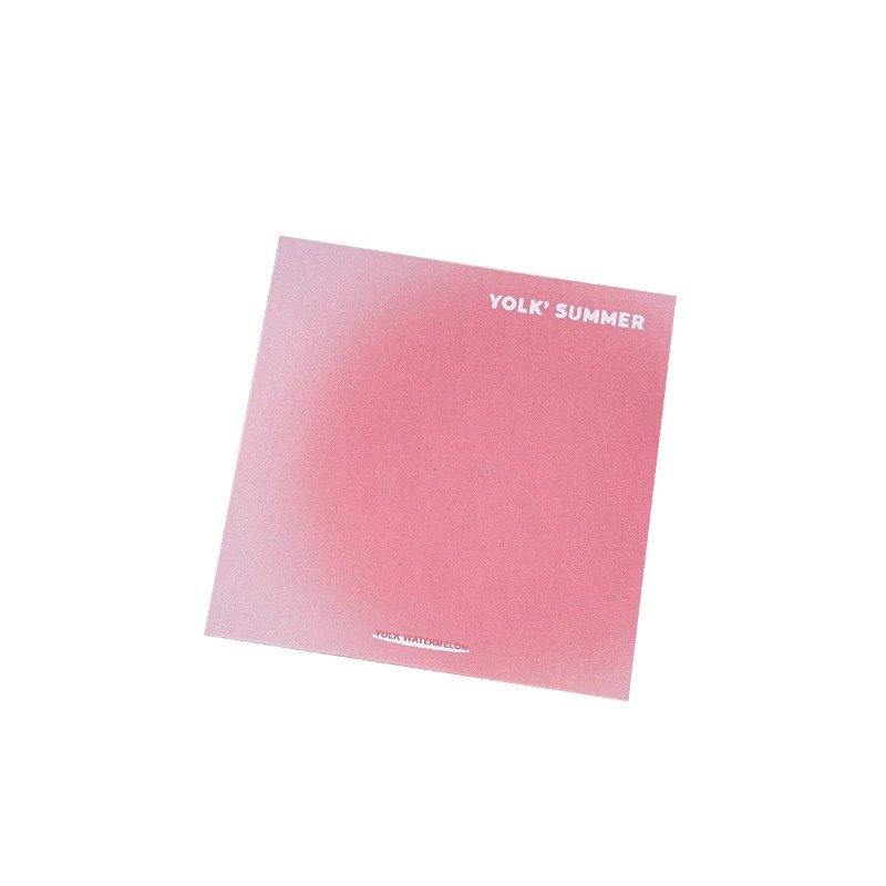Gradient Color Kawaii Memo Pad Retro Sticker Memo Pad Stationery Memo Pad 50 Sheets