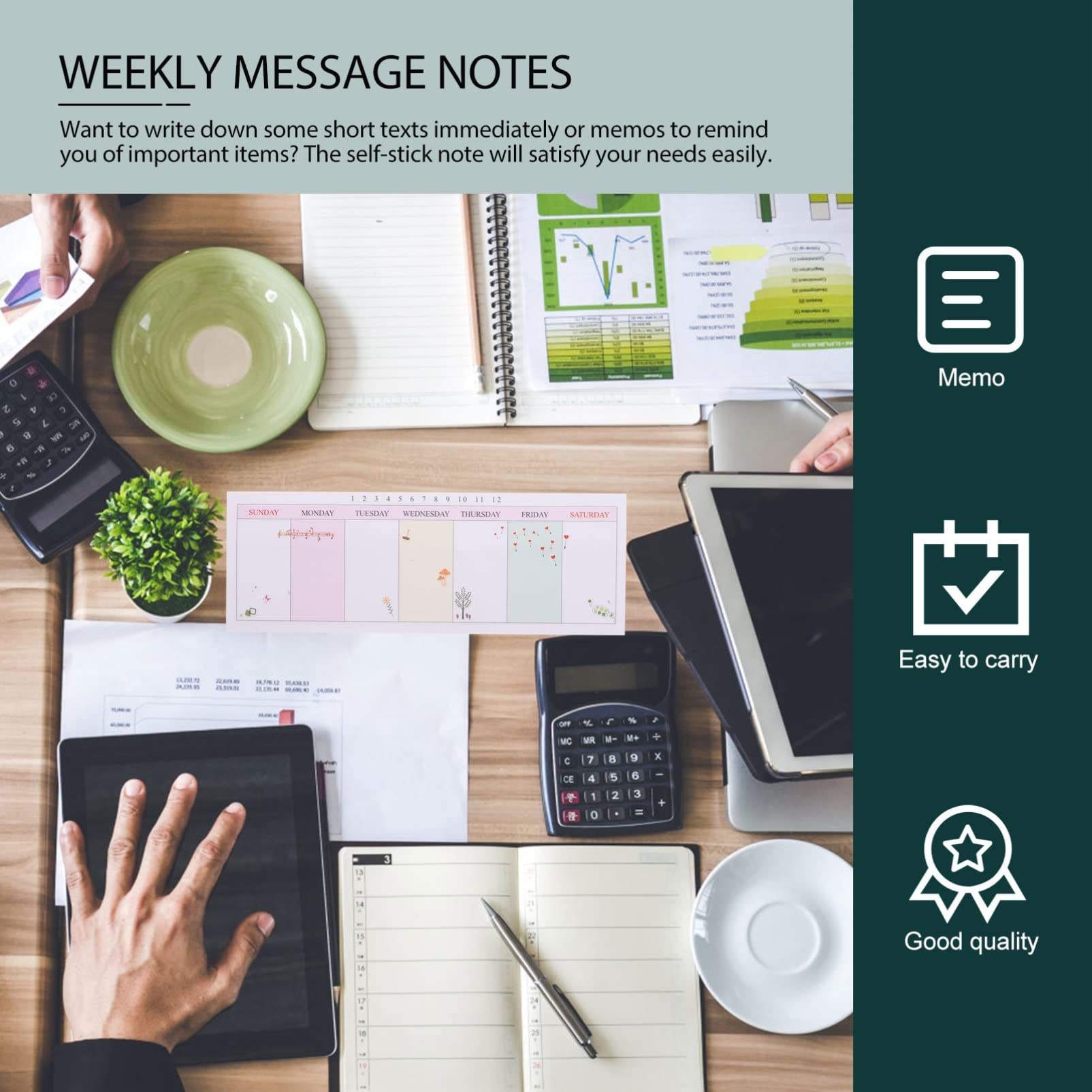 Customize Tear off Office Supplies Monthly Weekly Planner to Do List Calendar Sticky Bookmarks Magnetic Notepads