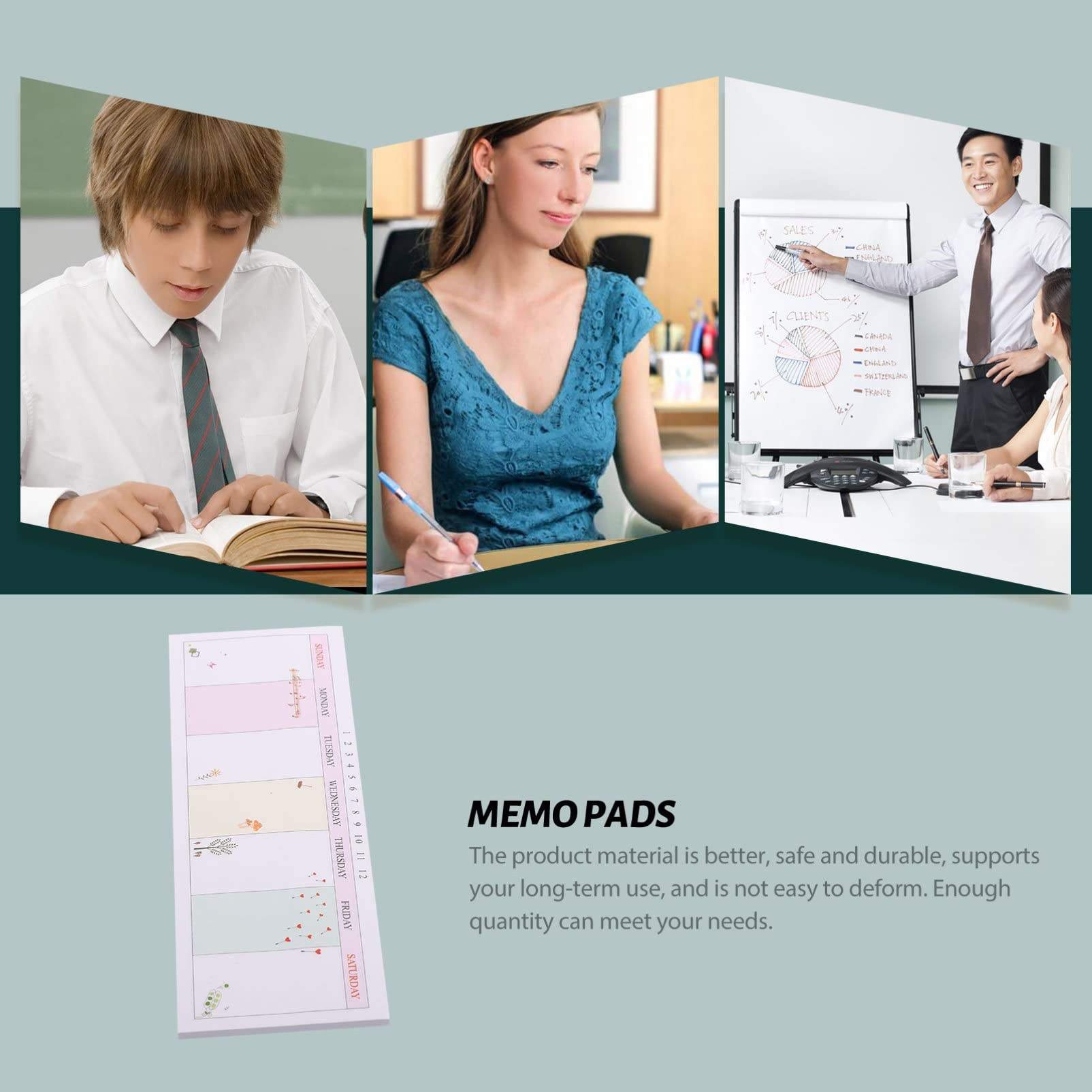 Customize Tear off Office Supplies Monthly Weekly Planner to Do List Calendar Sticky Bookmarks Magnetic Notepads