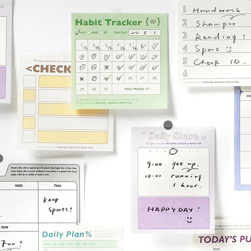 Creative DIY hand account message note-keeping post note book no stickiness daily planner's work message memo
