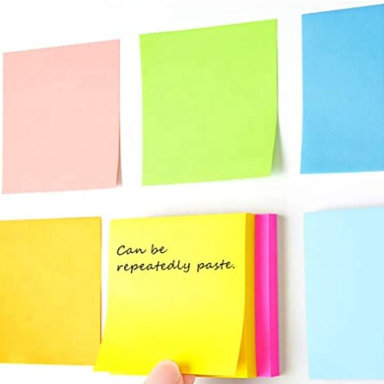 Memo pad style good quality self-adhesive sticky notes for school and office