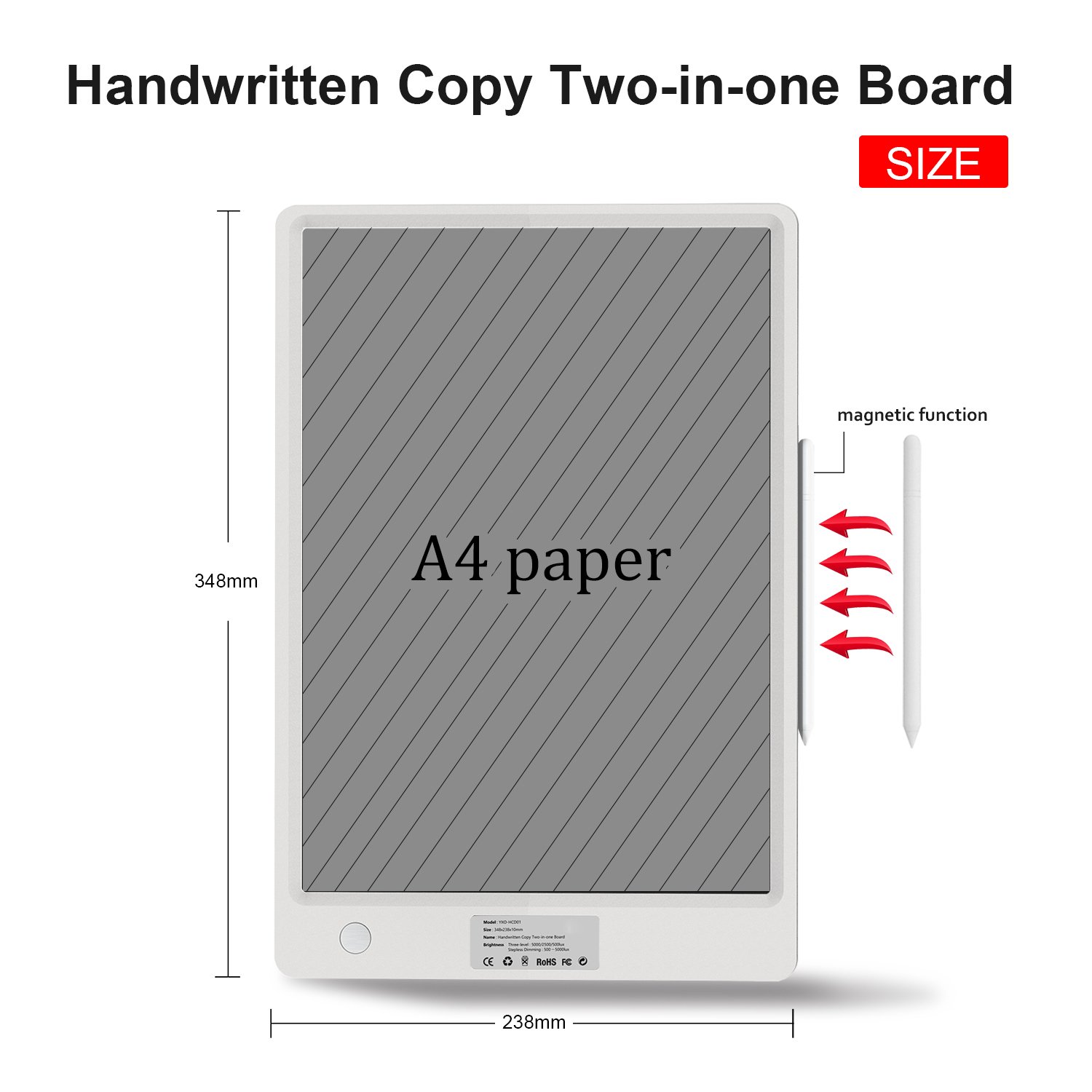 Acrylic Panel Tattoo Tracing LED Drawing Board Handwriting Copy All-in-one Board LCD Writing Board