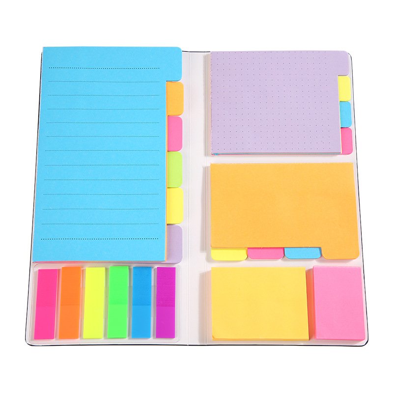402pcs Self-Stick Notes Set Paper Includes Divider Pads Bundle Index Planner Bullet Journaling Notebook Office Essential