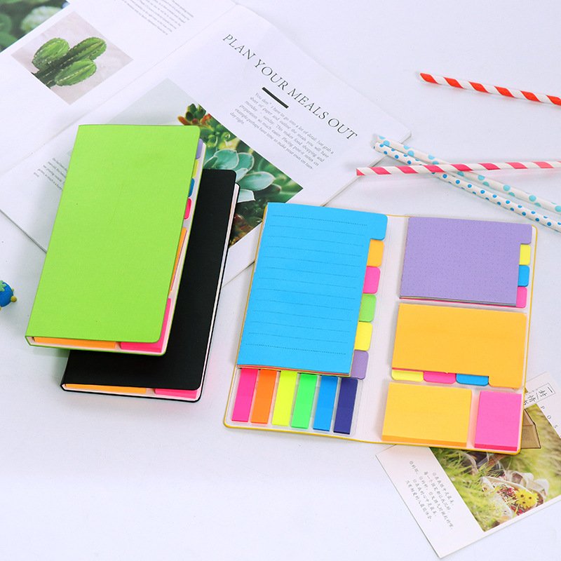 402pcs Self-Stick Notes Set Paper Includes Divider Pads Bundle Index Planner Bullet Journaling Notebook Office Essential