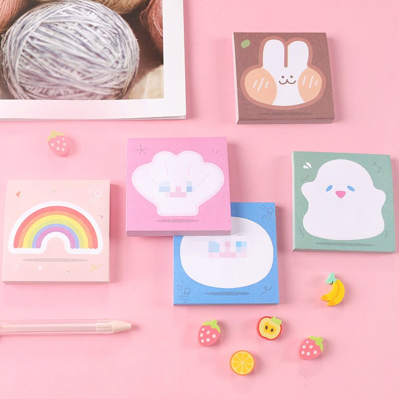 custom Stationery Computer Style pad Girls Pink Sticky Notes Portable Word Notepad Cute Memo Pad
