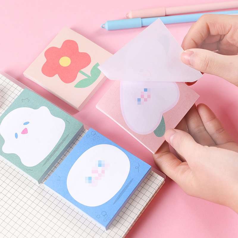 custom Stationery Computer Style pad Girls Pink Sticky Notes Portable Word Notepad Cute Memo Pad