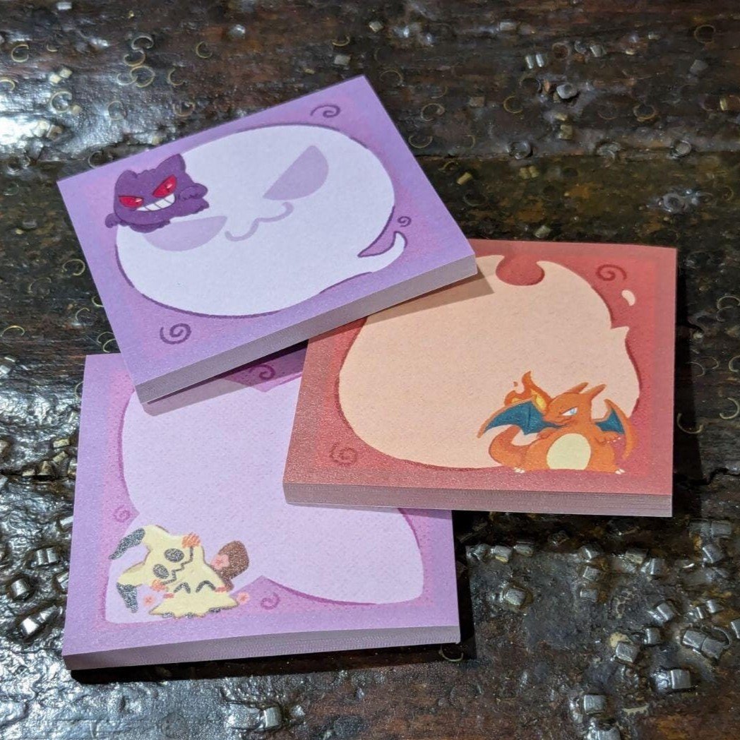 Custom kawaii Notepad Memo Pads Paper Stationery Stationary Set School Note Pad Office Supplies Sticky Notes