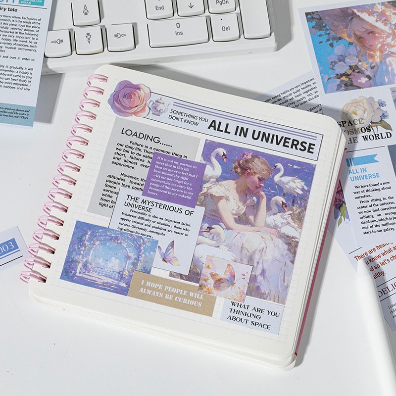 36pcs/pack Material Paper Pictorial Theater Series INS Style Handbook Wall DIY Decoration Collage Base Paper