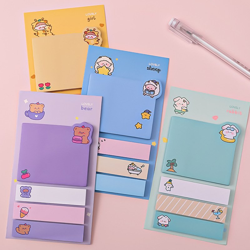 Creative Stationery Animal Sticky Notes Cute Index Cards Message label paper