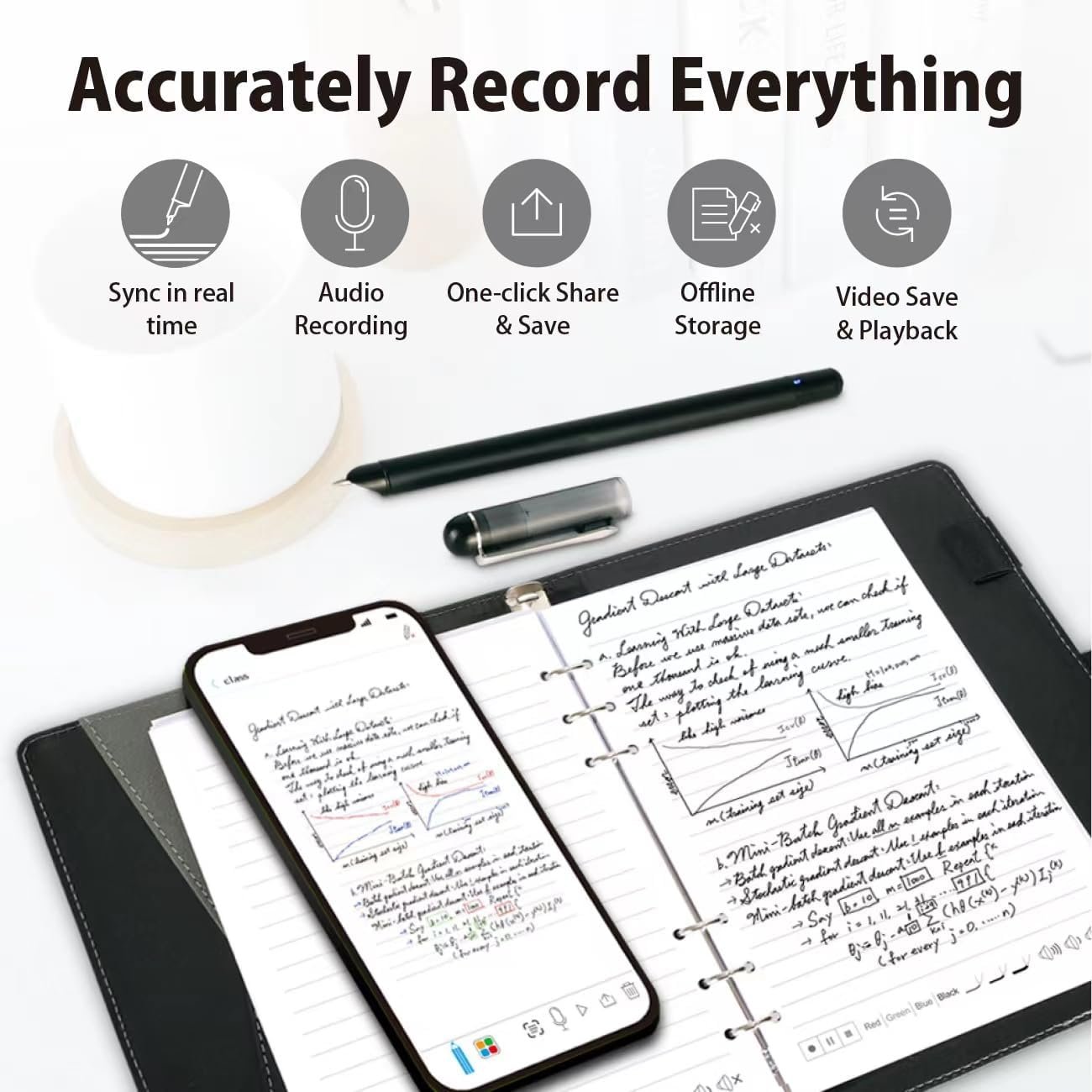 Wholesale Business Office Wireless Digital Notebook Stylus Pen With App Smart Handwriting Lcd Sync Writing Tablet Set