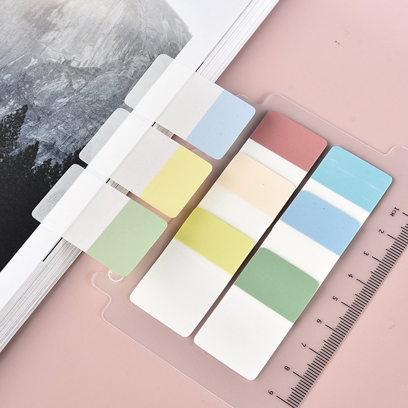 Waterproof Plastic Wholesale Sticky Note Index Label Post Classification Pagination Memo Pads Notebook with Post-tNote Notes