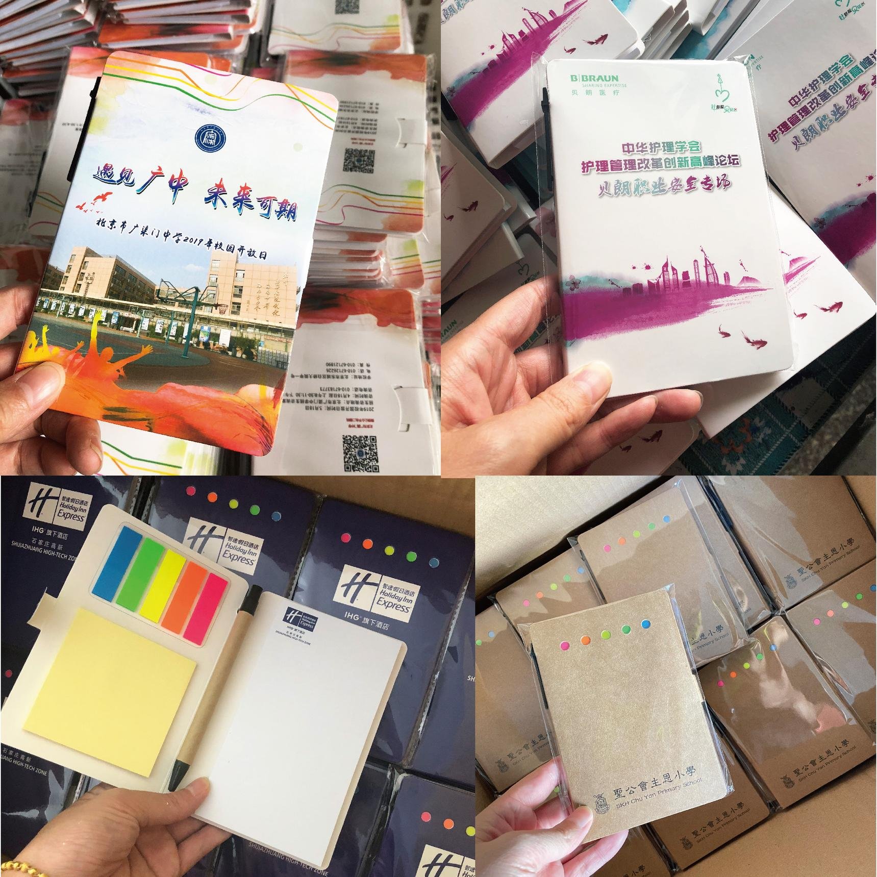 Factory Wholesale Custom Corporate Logo Portable Notepad Portfolio Promotion Eco-friendly Memo Pad Office Stationery