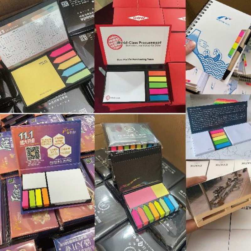 Factory Wholesale Custom Corporate Logo Portable Notepad Portfolio Promotion Eco-friendly Memo Pad Office Stationery
