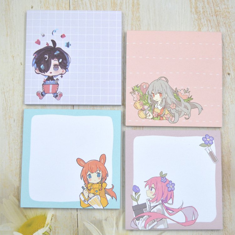 Manufacturer Customized Transparent Sticky Notes Round Mini Cartoon Fun Stickers With Cute Style And Convenient Memo Pads