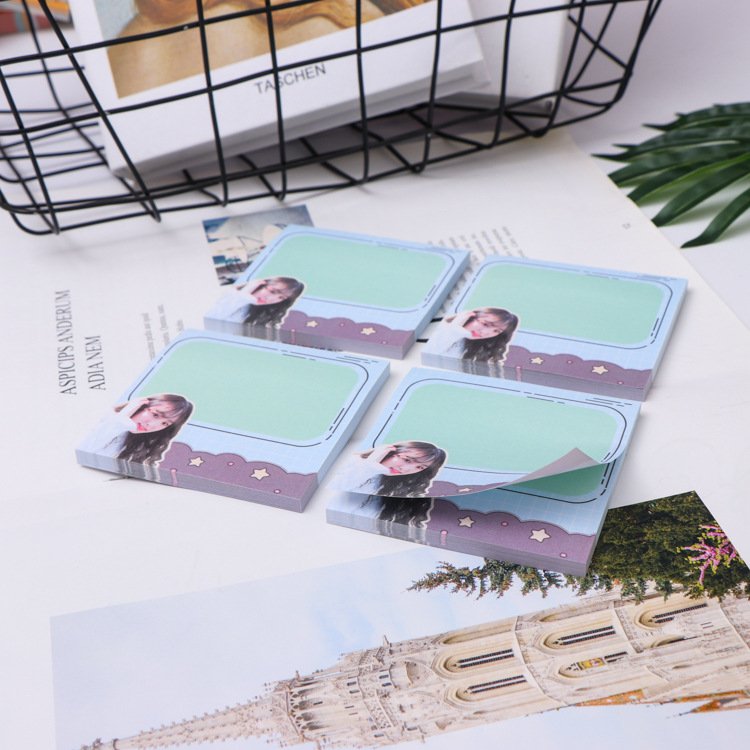 Custom design memo pad printing paper Kpop notepad sticky note