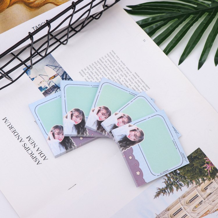 Custom design memo pad printing paper Kpop notepad sticky note