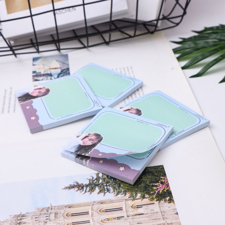 Custom design memo pad printing paper Kpop notepad sticky note