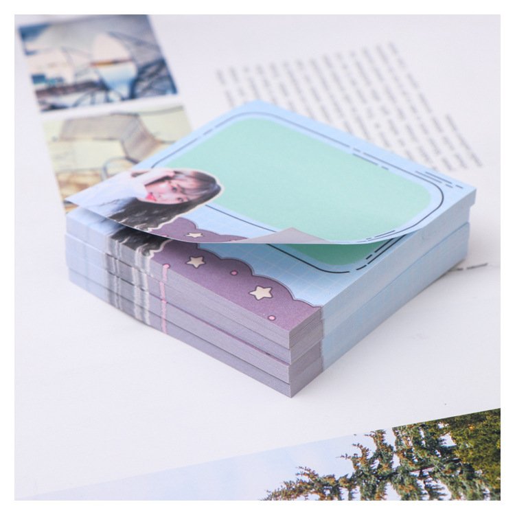 Custom design memo pad printing paper Kpop notepad sticky note