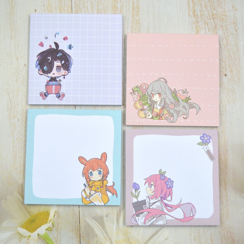 New Trend Factory Small Sticky Notes Customised Cute Kawaii Stationary Mini Sticker Memopad Sticky Notes