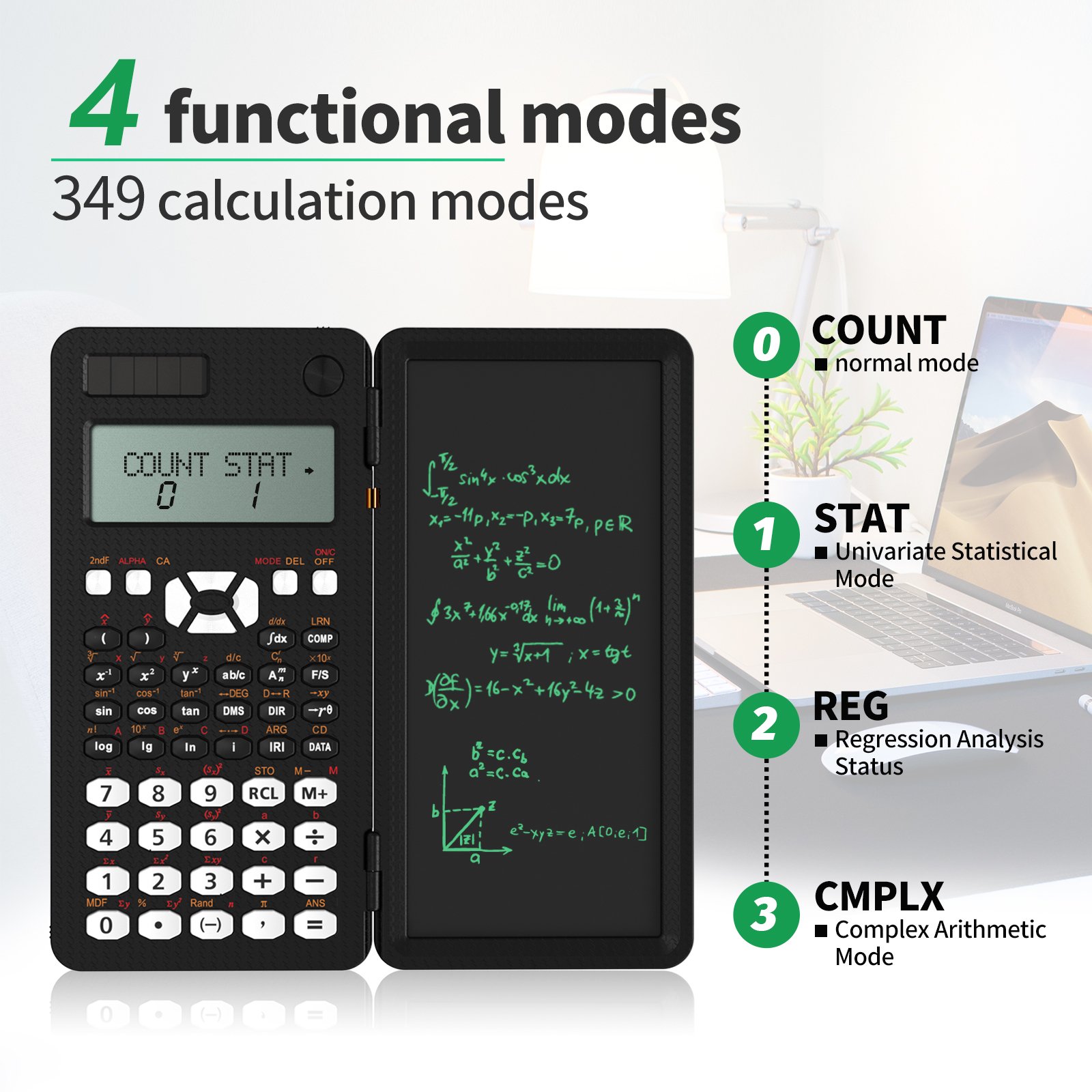 NEWYES Digital Notepad Board Electronic LCD Scientific Calculator Writing Drawing Tablet