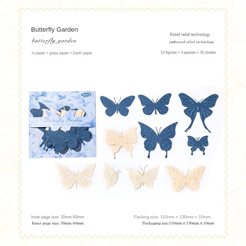 30pcs/pack Material pack Going out for a romantic series Retro handbook DIY material decoration bottoming