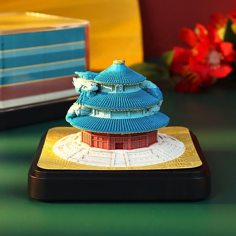 3D Calendar Factory High Quality Custom Memo Pad Layers Torn Block Note Office Decorating Gifting 3D Sticker Note 3D Calendar