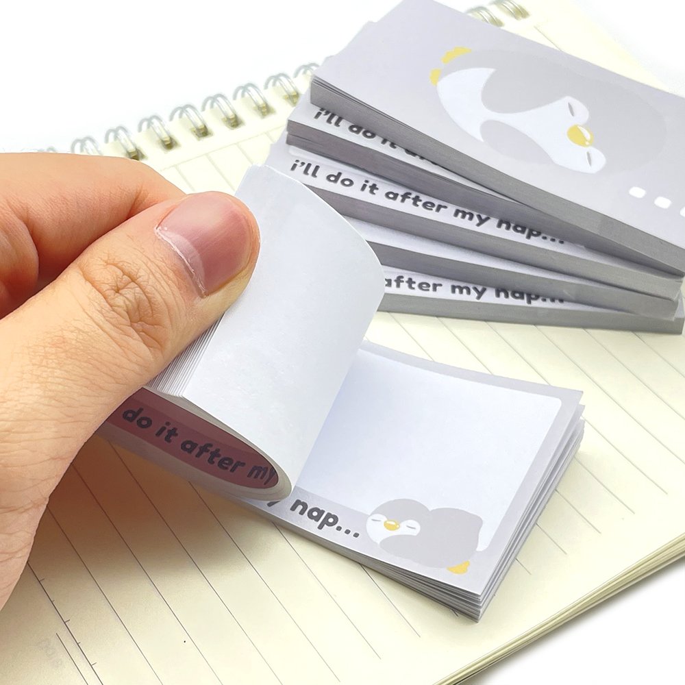 Custom Designed Cartoon Printed In A Variety Of Shapes Can Be Torn Paste Memo Pads