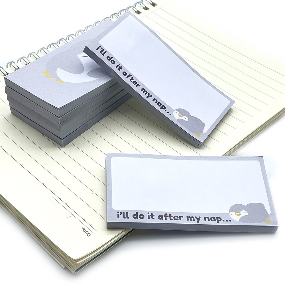 Custom Designed Cartoon Printed In A Variety Of Shapes Can Be Torn Paste Memo Pads