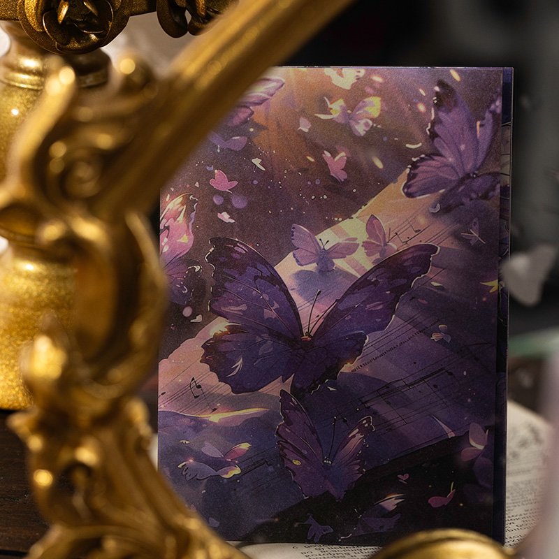 Butterfly Series Decorative Customization Base Hand Account Stationery Scrapbooking Decoration Material Memo Background Paper