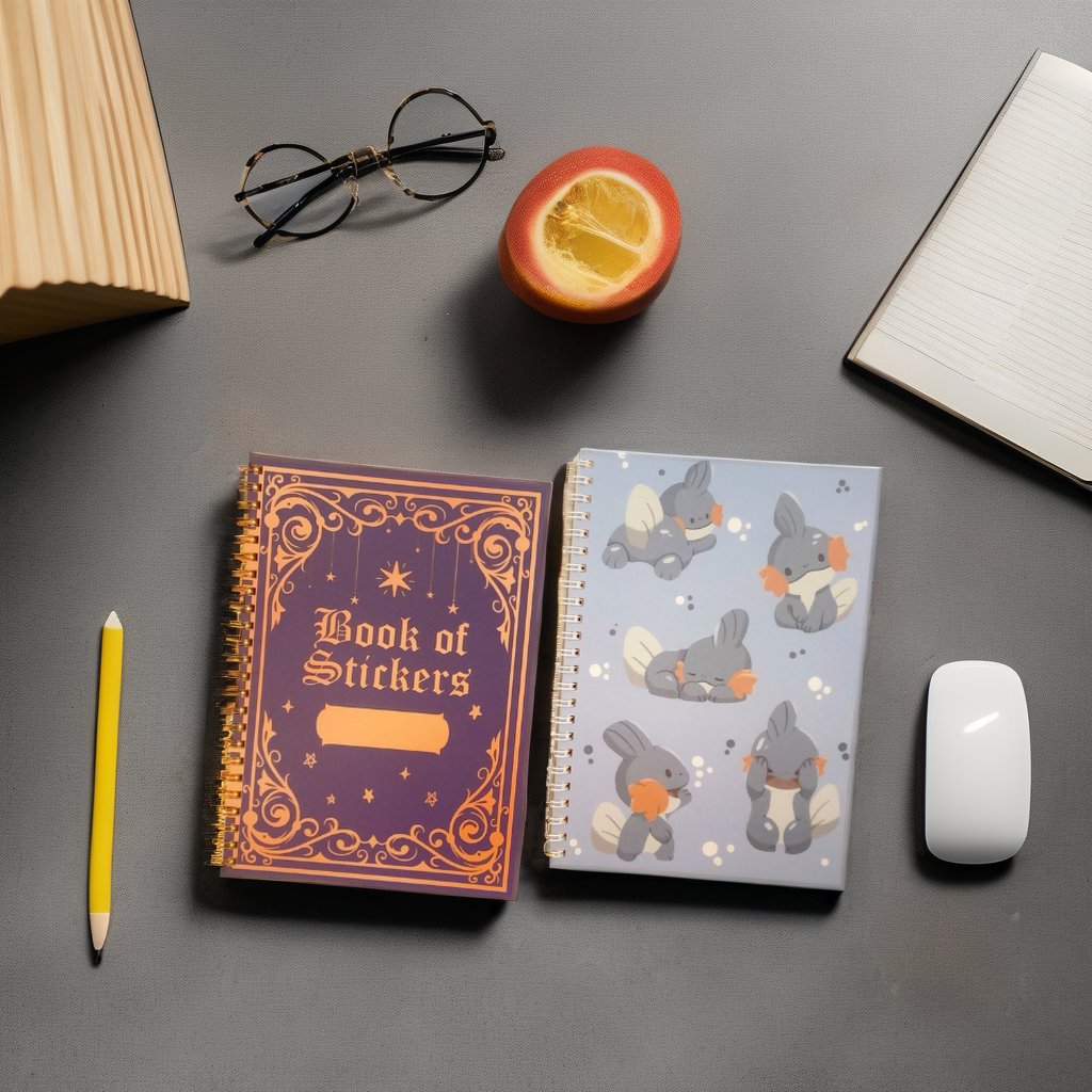 album custom A5 cute release paper sticker book High quality