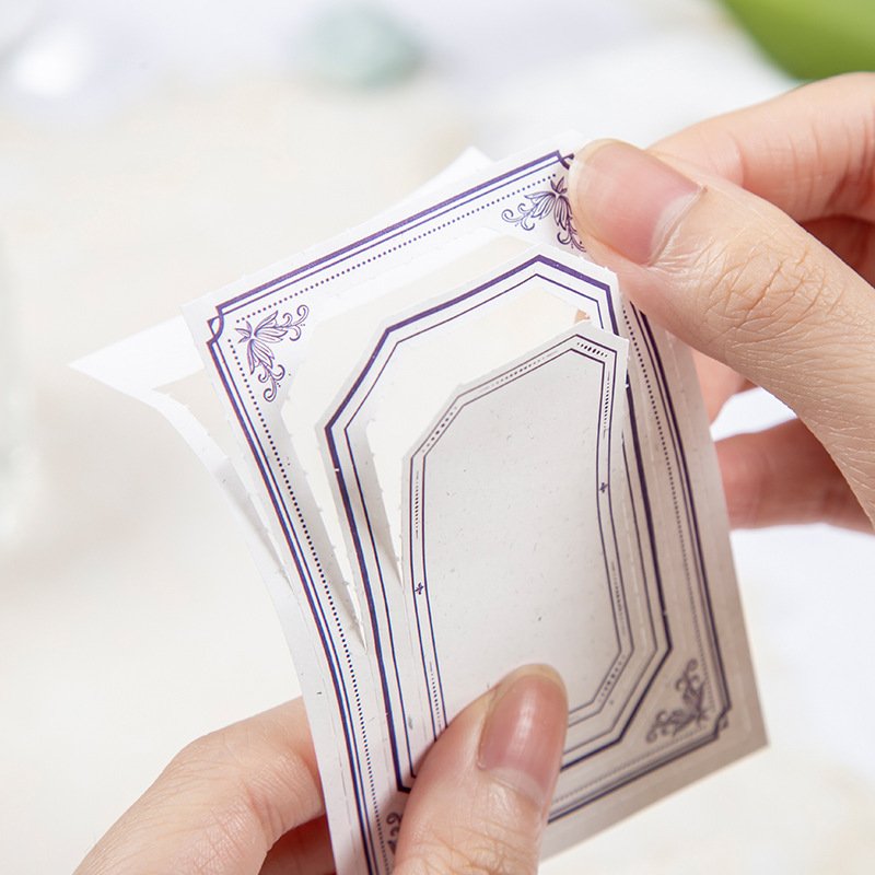 30pieces/pack Beautiful Day Fantasia Series Notepad Retro Message Memo Collage Journal Material 8 Models