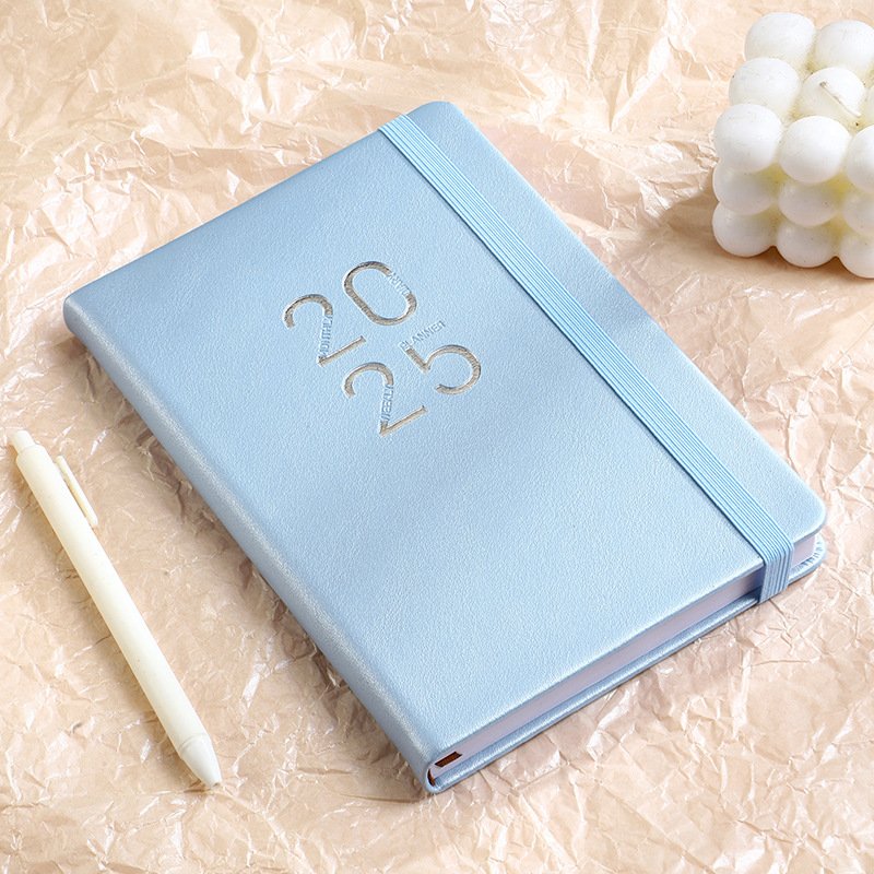Custom Factory Direct Sales Schedule Book Foreign Trade Calendar Book Imitation Leather A5 Plan Book And Notebook.