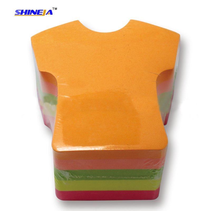 Custom die-cut shaped 400 sheets sticky notes cube in good quality