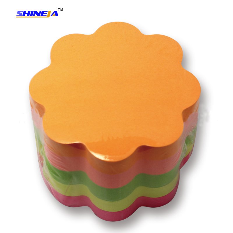 Custom die-cut shaped 400 sheets sticky notes cube in good quality