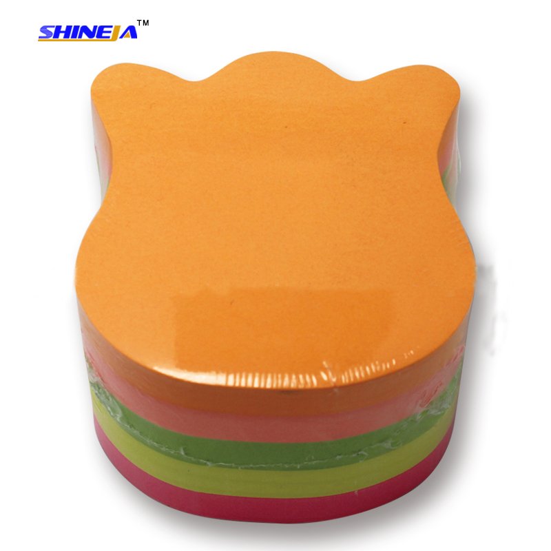 Custom die-cut shaped 400 sheets sticky notes cube in good quality