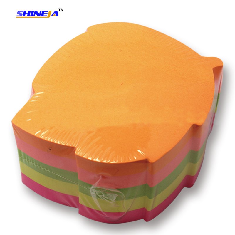 Custom die-cut shaped 400 sheets sticky notes cube in good quality