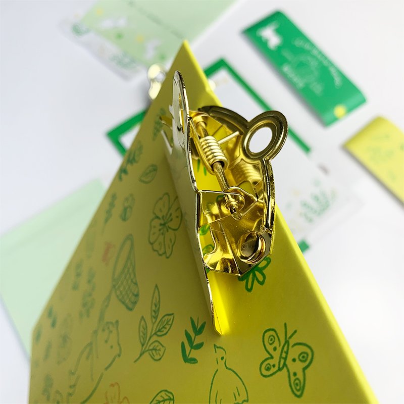 Custom Logo Cardboard Foldable Clip Folio Board A4 Office Letter Pad Paper Clipboard With Storage