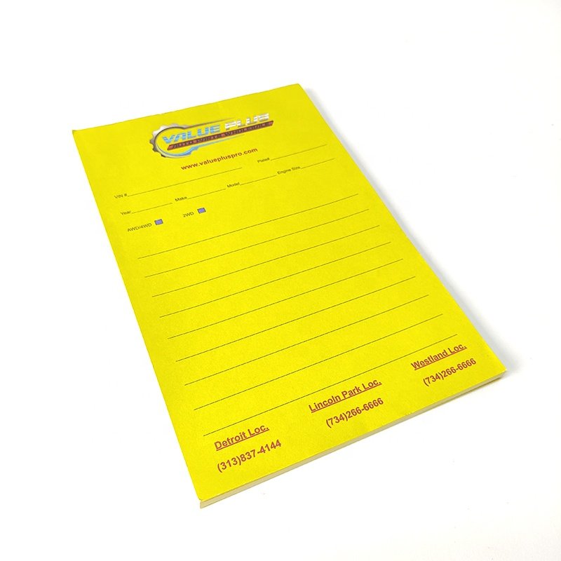 Custom Size White Plain A5 A4 Memo Pad Logo Full color Printing Business notepad Writing tear off Paper Note Pads