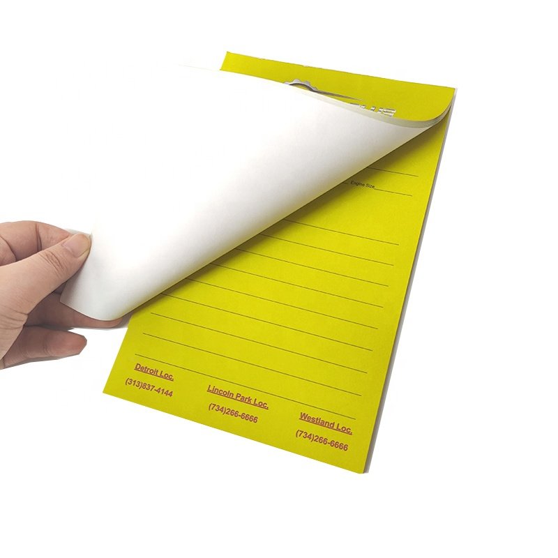 Custom Size White Plain A5 A4 Memo Pad Logo Full color Printing Business notepad Writing tear off Paper Note Pads