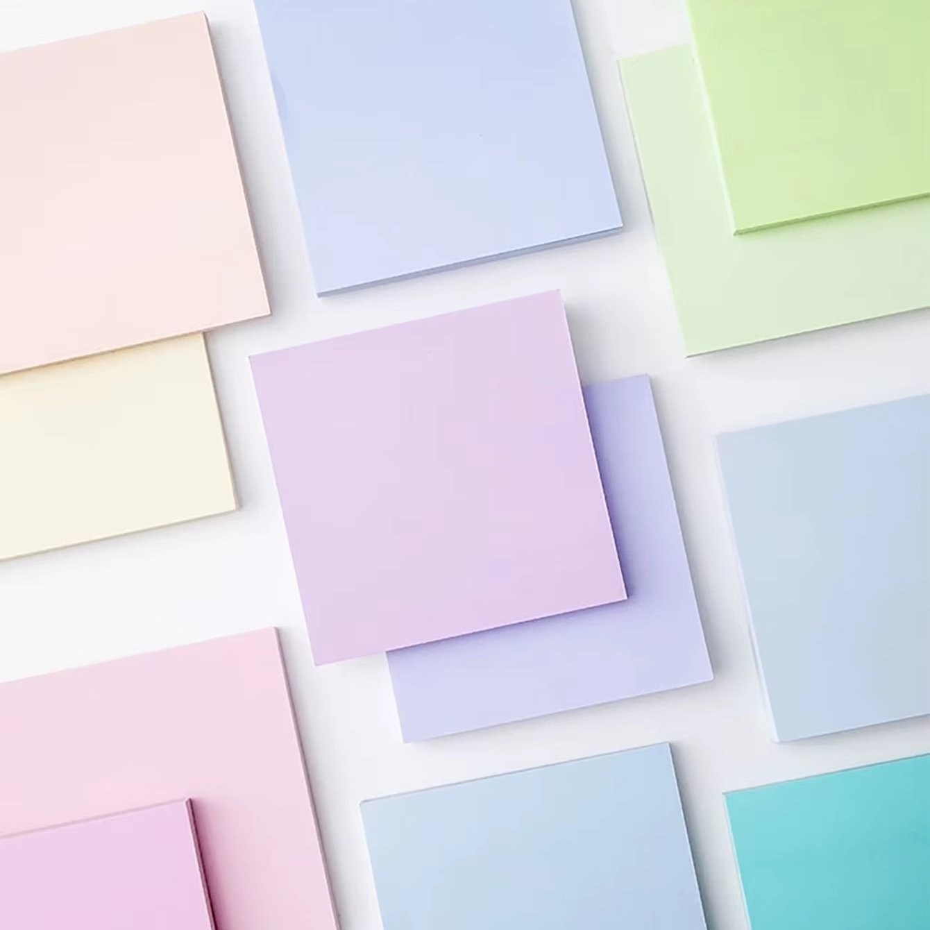 6 sets of color-changing Posted it notes, Morandi children's stationery in bright colors