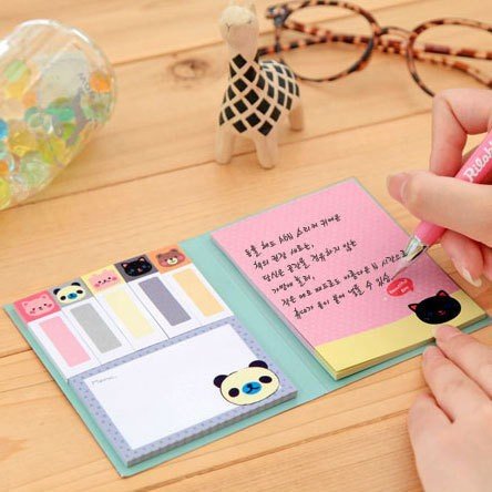 Customizable Natural Paper Mini Sticky Note Machine with 40 Sheet Inner Pages Printed Design Home Office Use Great Promotions