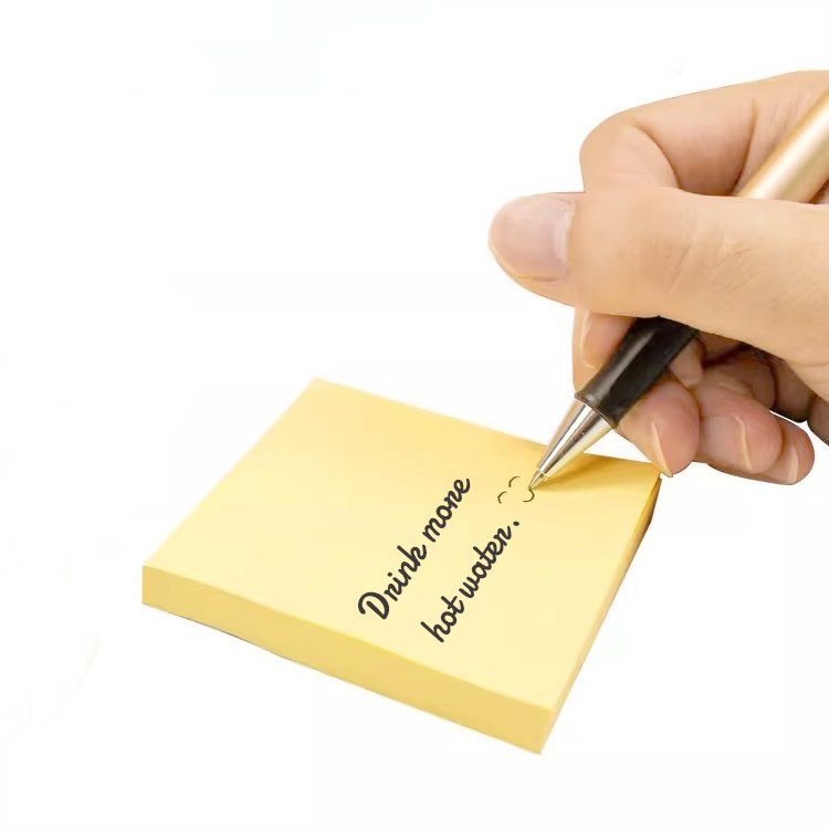 Foska Hot Sale Convenient Yellow Offset Paper Memo Pad sticky Notes for school and office