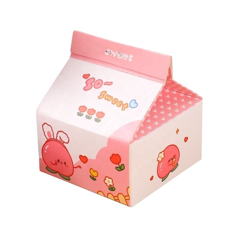 Milk Carton Notepad Cartoon No-sticky Animals Memo Pad Decal Scrapbooking Diy Note Kawaii Stationery School Supplies