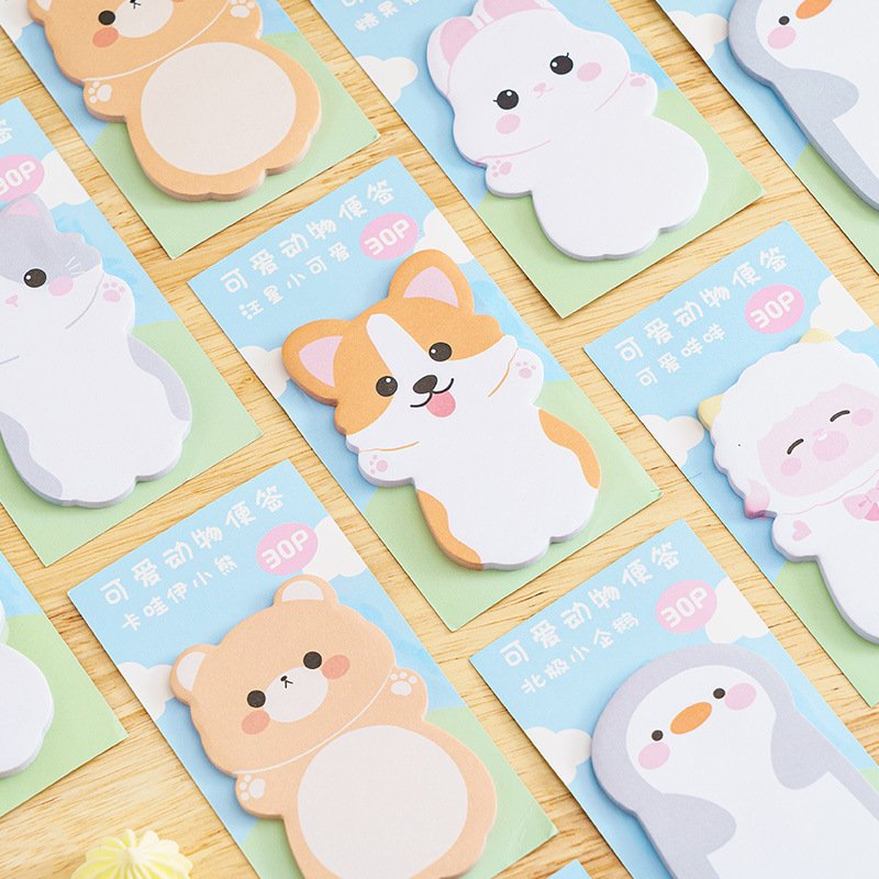 Kawaii Animal Sticky Notes Custom Post Note Memo Pad Notepad Memo Paper School Office Supply