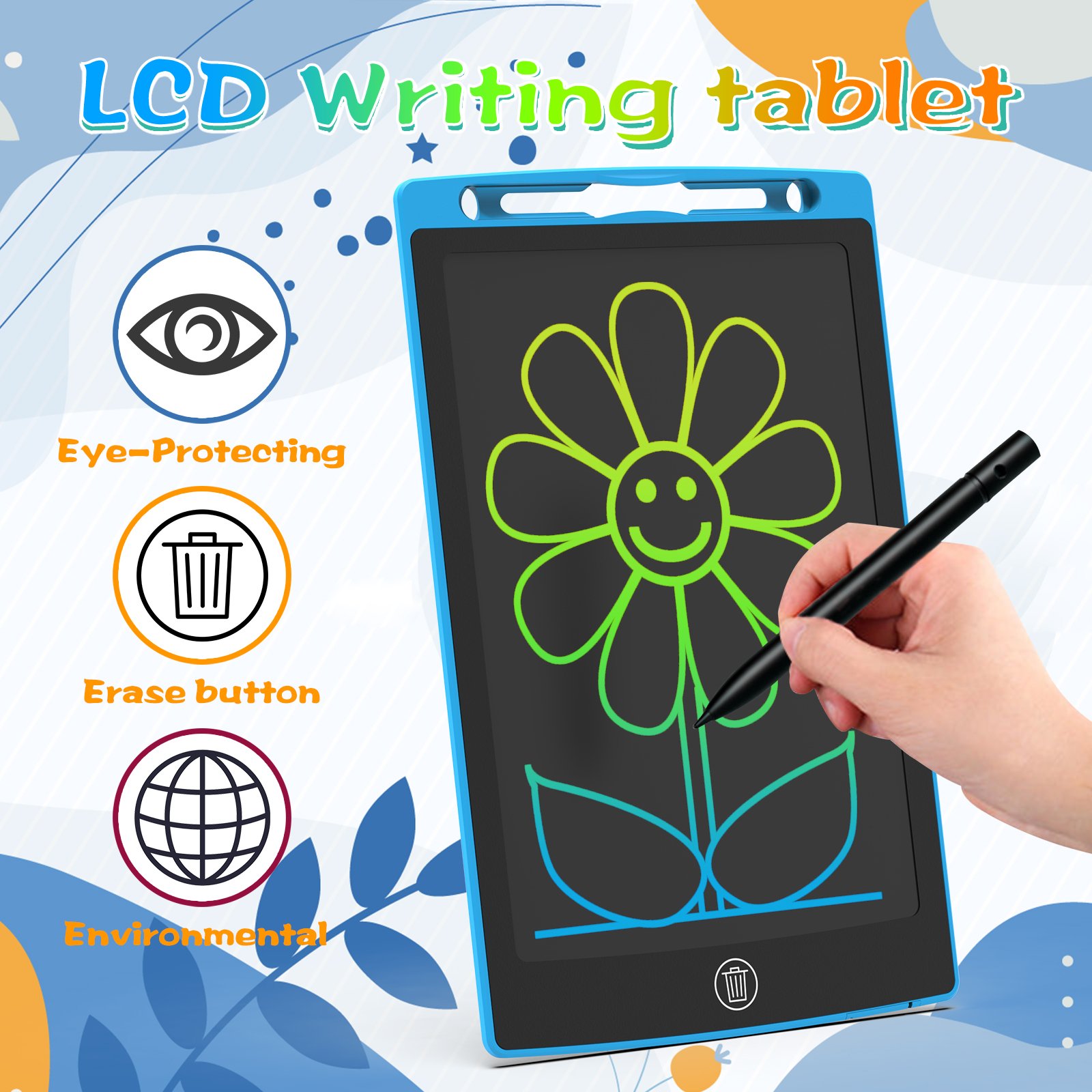 SUPERBOARD BSCI Factory 62115 Testing Service 8.5 Inch Digital Writing Pad Kids Drawing Toys Electronic Doodle Board