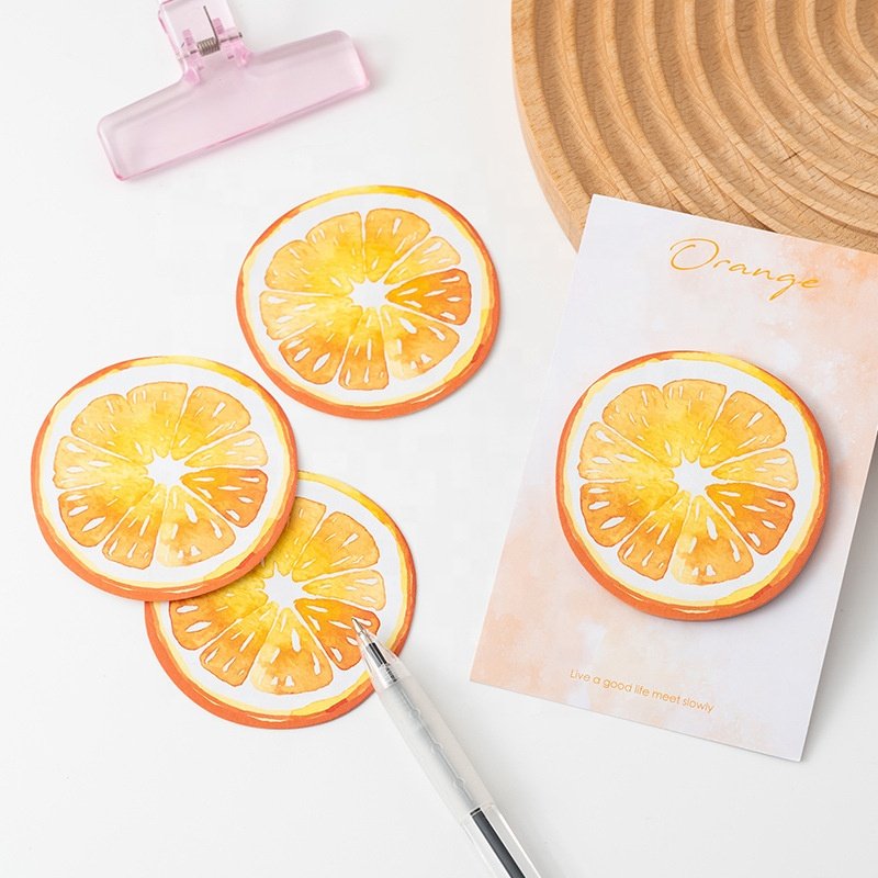 School office creative mini cute cartoon fruit shape memo sticky notes