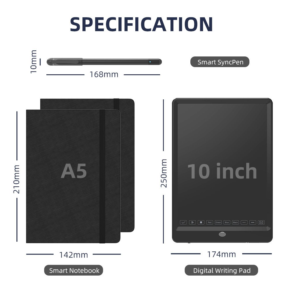 Digital Handwriting Note Book Sync Diary Smart Writing Set Cloud A5 Notebook With Active Stylus Pen with App
