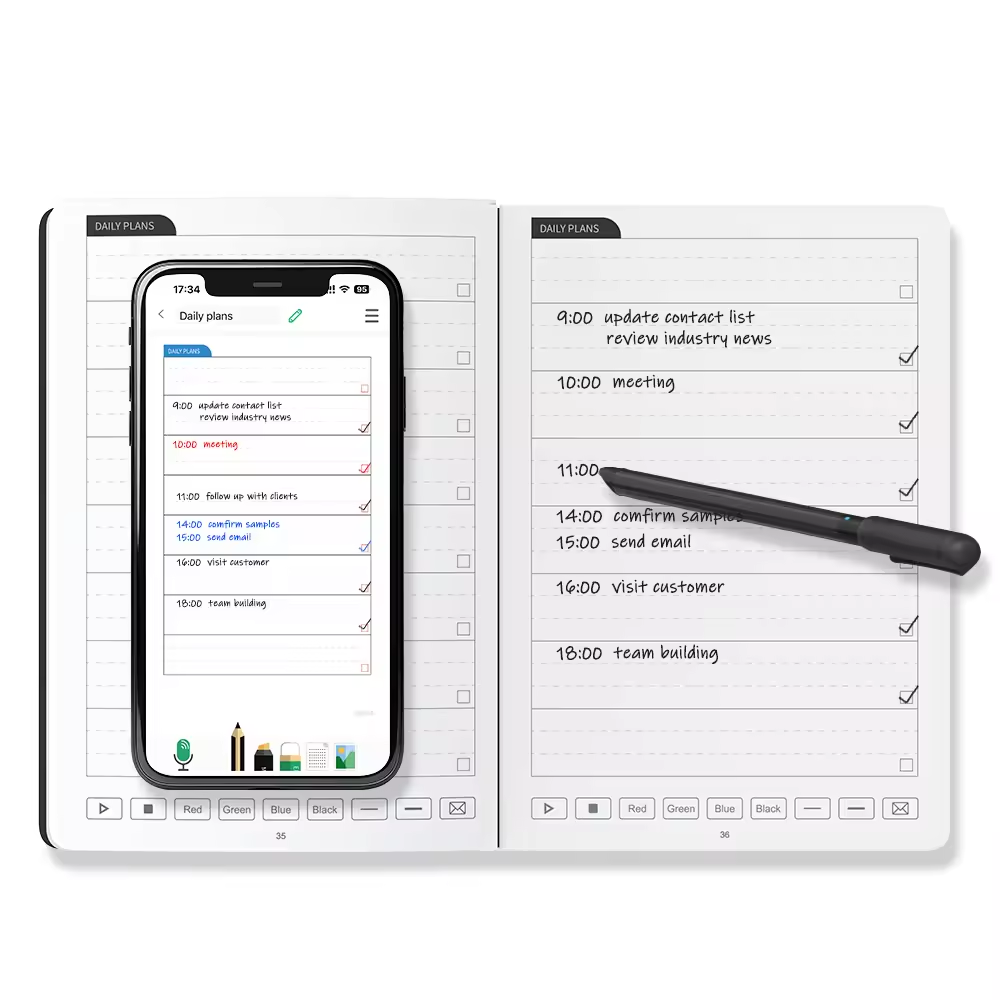 Digital Handwriting Note Book Sync Diary Smart Writing Set Cloud A5 Notebook With Active Stylus Pen with App